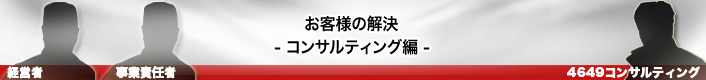 お客様のカイケツ コンサルティング編